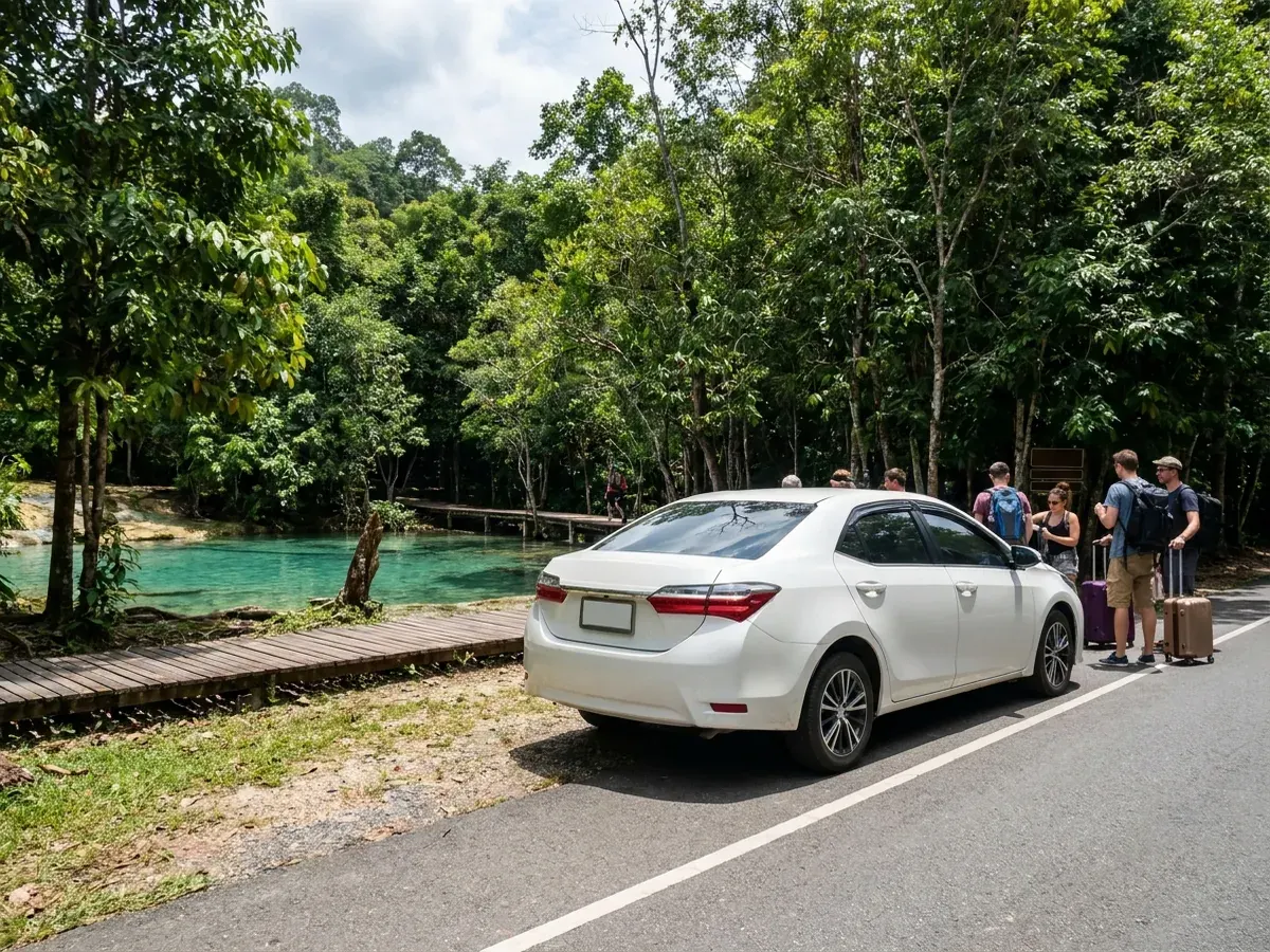 Klong Thom (Emerald Pool / Hot Springs) – taxi from Krabi